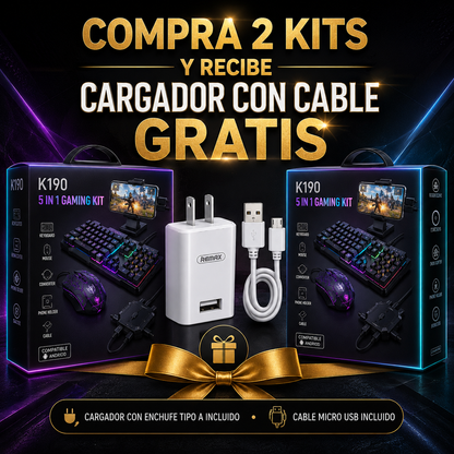 KIT PRO GAMER 5 EN 1 ANDROID | Sube Tu Nivel De Juego