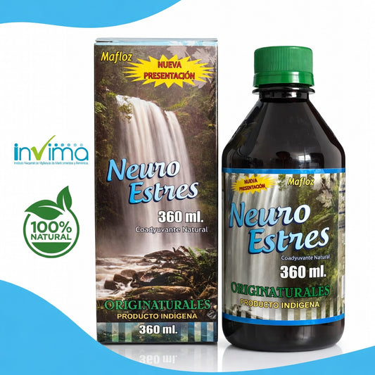 NEURO ESTRES x 360 ml ® SUPLEMENTO NATURAL PARA LA ANSIEDAD 💚